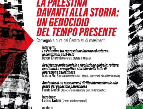 La Palestina davanti alla storia: un genocidio del tempo presente. Convegno a Parma – Giovedì 19 Dicembre 2024